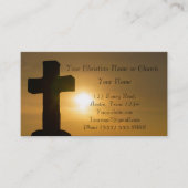 キリスト教宗教教会感動的神 名刺 (正面)