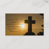 キリスト教宗教教会感動的神 名刺 (裏面)