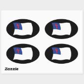 キリスト教宗教旗シール 楕円形シール (シート)