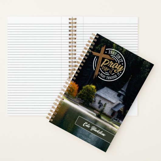 キリスト教宗教石教会祈りの言葉ジャーナル ノートブック (内側)