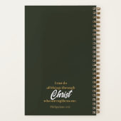 キリスト教宗教石教会祈りの言葉ジャーナル ノートブック (裏面)