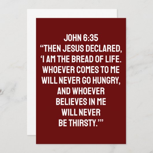 キリスト教宗教聖書聖句引用文 招待状 (正面/裏面)