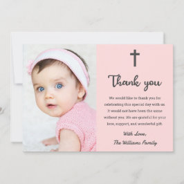 キリスト教宗教《キリスト教》洗礼式や命名式洗礼会 サンキューカード