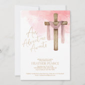 キリスト教宣教師遠くにパーティー 招待状 (正面)