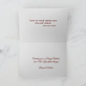 キリスト教家族向け聖書名言 ヴィンテージ写真 シーズンカード (内部)