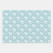 キリスト教少年の赤ちゃんシャワー宗教 ラッピングペーパーシート (正面)