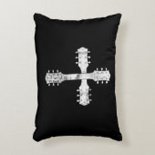 キリスト教崇拝チームのギタークロス アクセントクッション (正面(垂直))