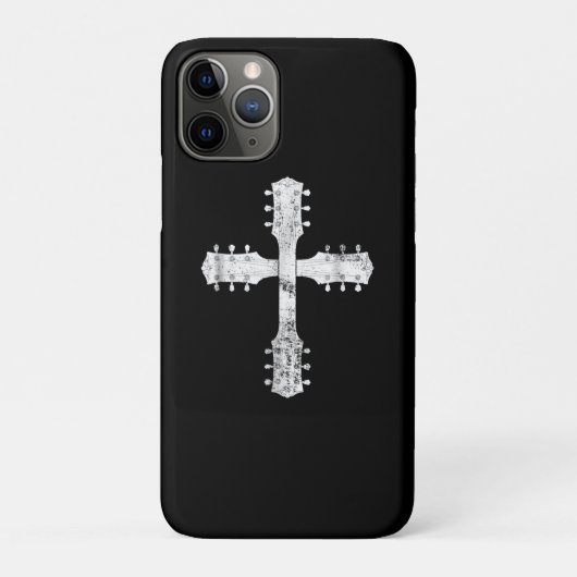 キリスト教崇拝チームのギタークロス Case-Mate iPhoneケース (裏)