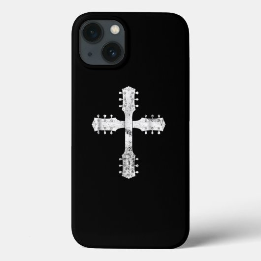 キリスト教崇拝チームのギタークロス Case-Mate iPhoneケース (裏面)