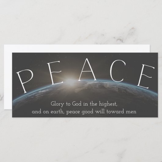 キリスト教平和オン・アース・バイブル聖書通過クリスマス (正面/裏面)