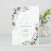 キリスト教式結婚式招待状 招待状 (スタンド正面)