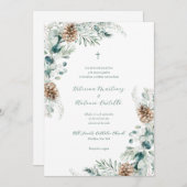 キリスト教式結婚式招待状 招待状 (正面/裏面)