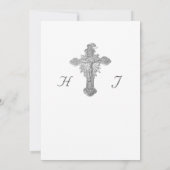 キリスト教式 結婚式 フラット セーブ ザ デート カード (裏面)