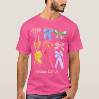 キリスト教弓聖書聖句スピリット喜び平和パティエン Tシャツ