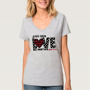 キリスト教徒が互いに愛し合うジョン13:34イエス Tシャツ