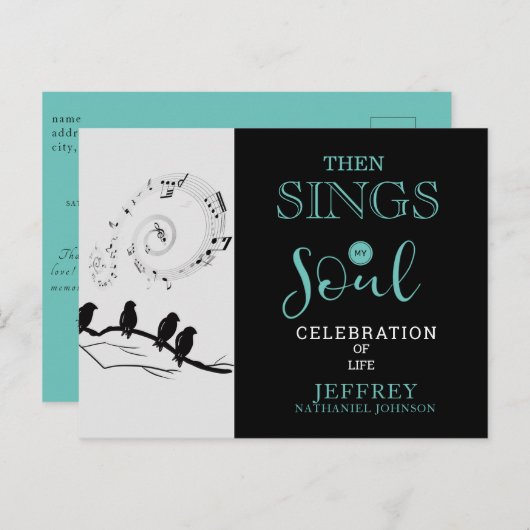 キリスト教徒が私の人生のお祝いを歌う|過去記事 ポストカード (正面/裏面)