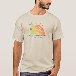 キリスト教徒であることを世界にどうやって知らせる Tシャツ