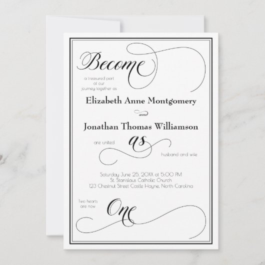 キリスト教徒として優雅結婚になる (正面)