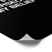 キリスト教徒として私はゲイを迫害する権利を持っている ポスター (角)