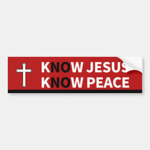 キリスト教徒とキリスト教徒の十字架 バンパーステッカー