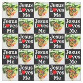 キリスト教徒に愛される美しい蝶イエス ファブリック (クローズアップ)