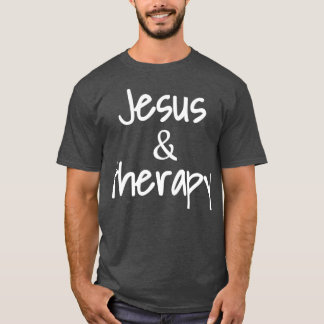 キリスト教徒のためのイエスとセラピーのクリスチャンのユーモア Tシャツ