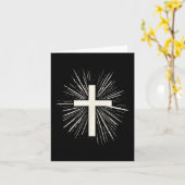 キリスト教徒のためのイエス・キリスト デザイン 男性 女性 クリス カード (黄色い花)