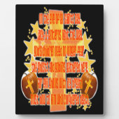 キリスト教徒のためのハロウィーン(詩) フォトプラーク (正面)