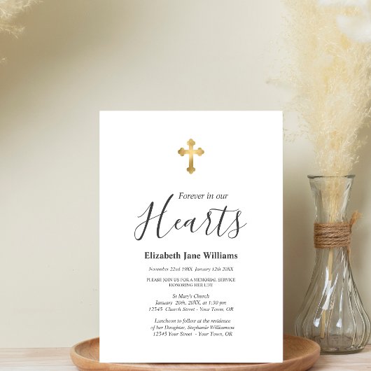 キリスト教徒のハートで永遠に追悼式 招待状
