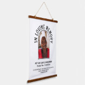 キリスト教徒の愛する記憶の写真 吊り下げ型タペストリー (傾斜あり)