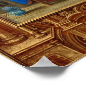 キリスト教徒の最後の晩餐イエス・ユーチャーリストイースター ポスター (角)