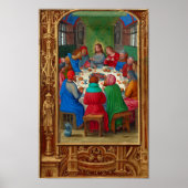 キリスト教徒の最後の晩餐イエス・ユーチャーリストイースター ポスター (正面)