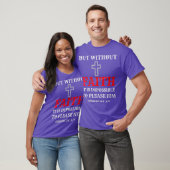 キリスト教徒の聖書の聖句 ヘブル人への手紙 11:6 Tシャツ (ユニセックス)