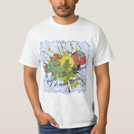 キリスト教徒は神を全面的に信頼するTシャツ Tシャツ (正面)