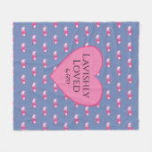 キリスト教徒を惜しまない フリースブランケット (正面(横))