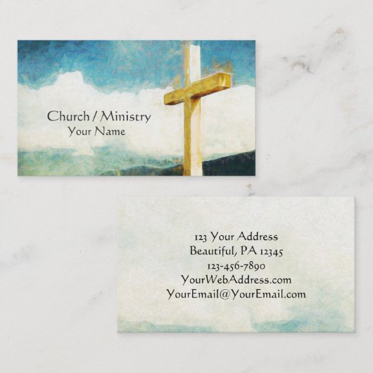 キリスト教徒を越える 名刺 (正面/裏面)