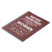 キリスト教徒女性の強さを過小評価するな キリスト ノートブック (左側)