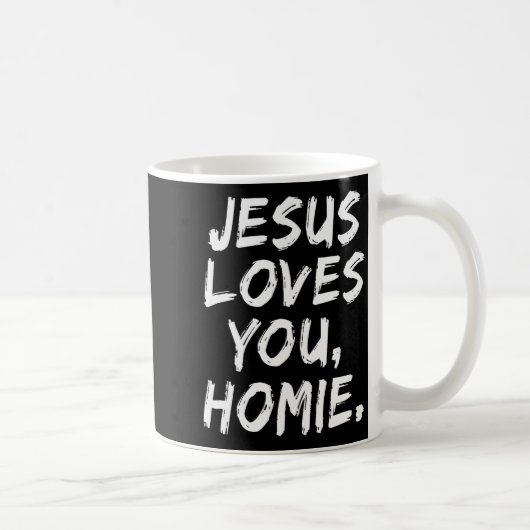 キリスト教徒 信仰 神様 兄弟のような愛 Jesus+Loves+You コーヒーマグカップ (右)