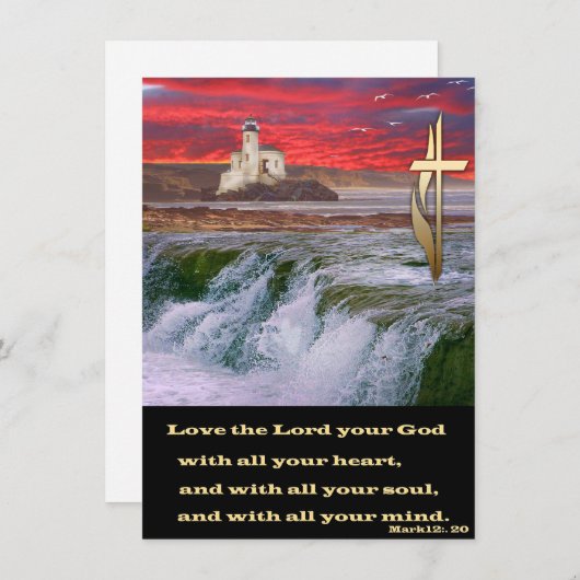 キリスト教徒 招待状 (正面/裏面)