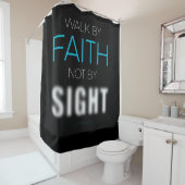 キリスト教徒，視覚ではなく信仰で歩く シャワーカーテン (インサイチュ)