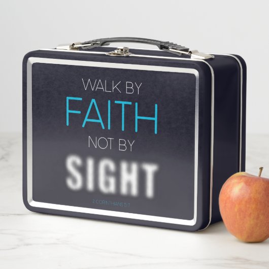 キリスト教徒，視覚ではなく信仰で歩く メタルランチボックス (インサイチュ)