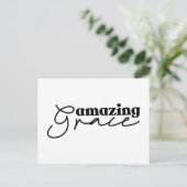 キリスト教愛の十字架 |モダン白黒 ポストカード (スタンド正面)