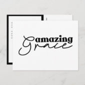 キリスト教愛の十字架 |モダン白黒 ポストカード (正面/裏面)