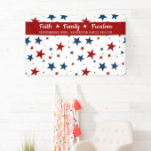 キリスト教愛国的なスターの背景 横断幕 (インサイチュ)