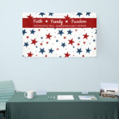 キリスト教愛国的なスターの背景 横断幕 (トレードショー)