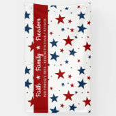 キリスト教愛国的なスターの背景 横断幕 (縦)