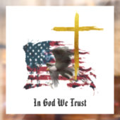 *~*キリスト教愛国的イーグル国旗の退役軍人AP16 ウィンドウサイン (シート2)