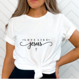 キリスト教感動的信心基のような愛 Tシャツ