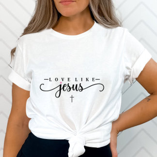 キリスト教感動的信心基のような愛 Tシャツ