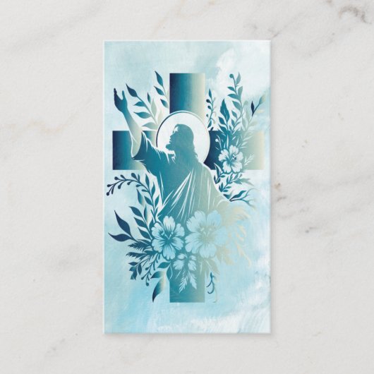 キリスト教感動的十字宗教聖書 名刺 (正面)